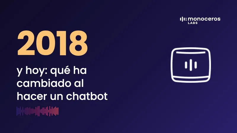 2018 y hoy: qué ha cambiado al hacer un chatbot
